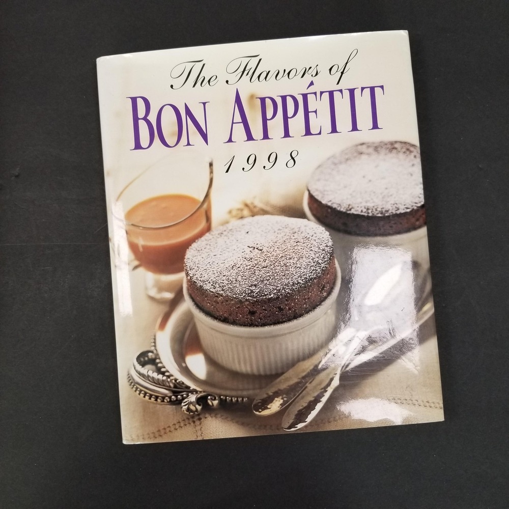 The Flavors of Bon Appetit 1998 Hardcover Cookbook Recipes Menus Vintage‎ 90s